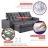 Sofá Retrátil e Reclinável Modulado 250cm Pés em Madeira Maciça Capri  - 5