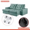 Sofá Retrátil e Reclinável Modulado 250cm Pés em Madeira Maciça Capri  - 6