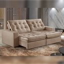 Ver imagem 1 de Sofá Retrátil e Reclinável Modulado 290cm Pés em Madeira Maciça Capri 