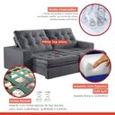 Ver imagem 5 de Sofá Retrátil e Reclinável Modulado 290cm Pés em Madeira Maciça Capri