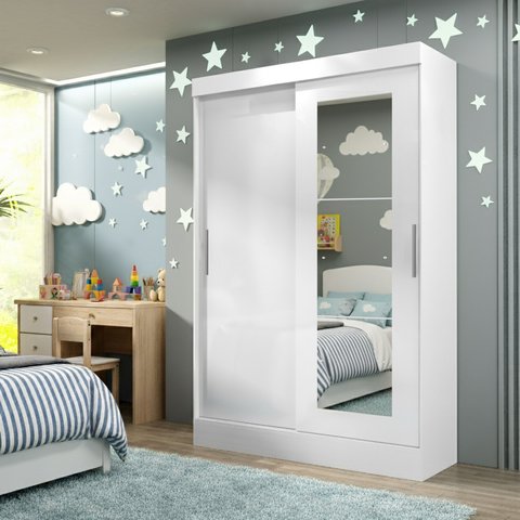 Guarda-Roupa Infantil 2 Portas Helena Branco
