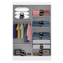 Ver imagem 6 de Guarda-Roupa Infantil 2 Portas Helena Branco