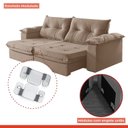 Ver imagem 6 de Sofá Retrátil e Reclinável Modulado 2 Lugares 250cm Pés em Madeira Maciça Canadá