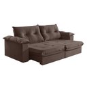 Ver imagem 2 de Sofá Retrátil e Reclinável Modulado 2 Lugares 250cm Pés em Madeira Maciça Canadá