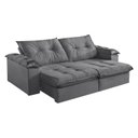 Ver imagem 2 de Sofá Retrátil e Reclinável Modulado 2 Lugares 250cm Pés em Madeira Maciça Canadá