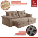 Ver imagem 7 de Sofá Retrátil e Reclinável Modulado 2 Lugares 290cm Pés em Madeira Maciça Canadá 