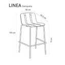 Ver imagem 2 de Kit 2 Banquetas Cadeira para Cozinha Bancada Gourmet Linea Rivatti