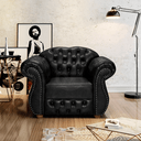 Ver imagem 2 de Poltrona Chesterfield Merlô Via Encanto Courano Preto