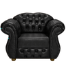 Poltrona Chesterfield Merlô Via Encanto Courano Preto - 1