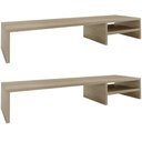 Ver imagem 1 de Kit 02 Suportes Para Monitor Stand Home Office Lap 90 cm L03 Amadeirado - Lyam Lyam Decor