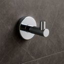 Ver imagem 2 de Cabide Cabideiro Simples para Banheiro Lavabo Lavanderia - Cromado - Dpace4510 Drop Metais