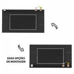 Mesa Gamer com Painel para TV até 60 Polegadas Slim Espresso Móveis - 12