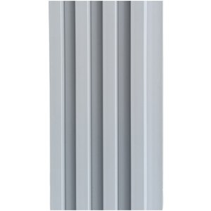 Painel Ripado Eco Placa 290 X 16 X 2,5 Cm Wpc Cinza Médio
