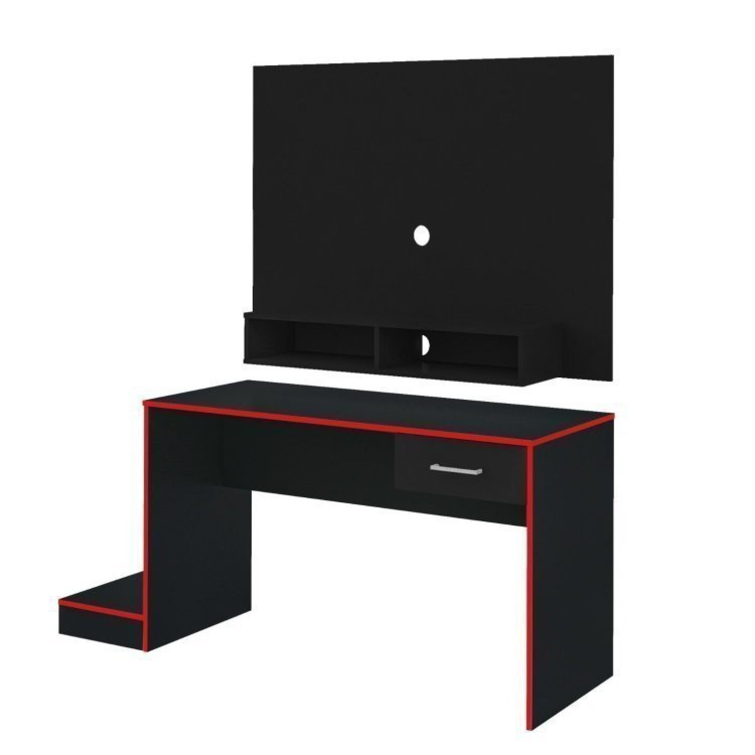 Mesa Gamer com Painel Para TV até 42 Polegadas Flash Espresso Móveis - 7