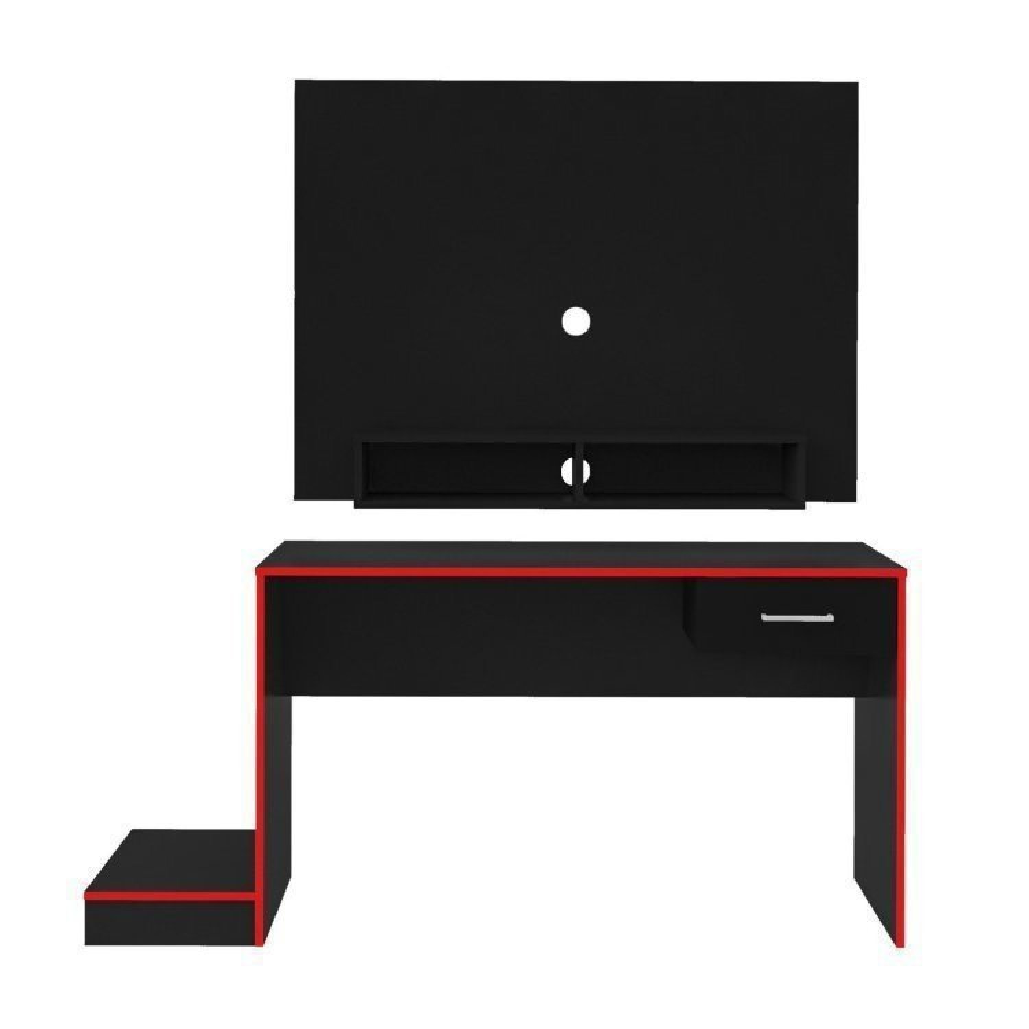 Mesa Gamer com Painel Para TV até 42 Polegadas Flash Espresso Móveis - 6