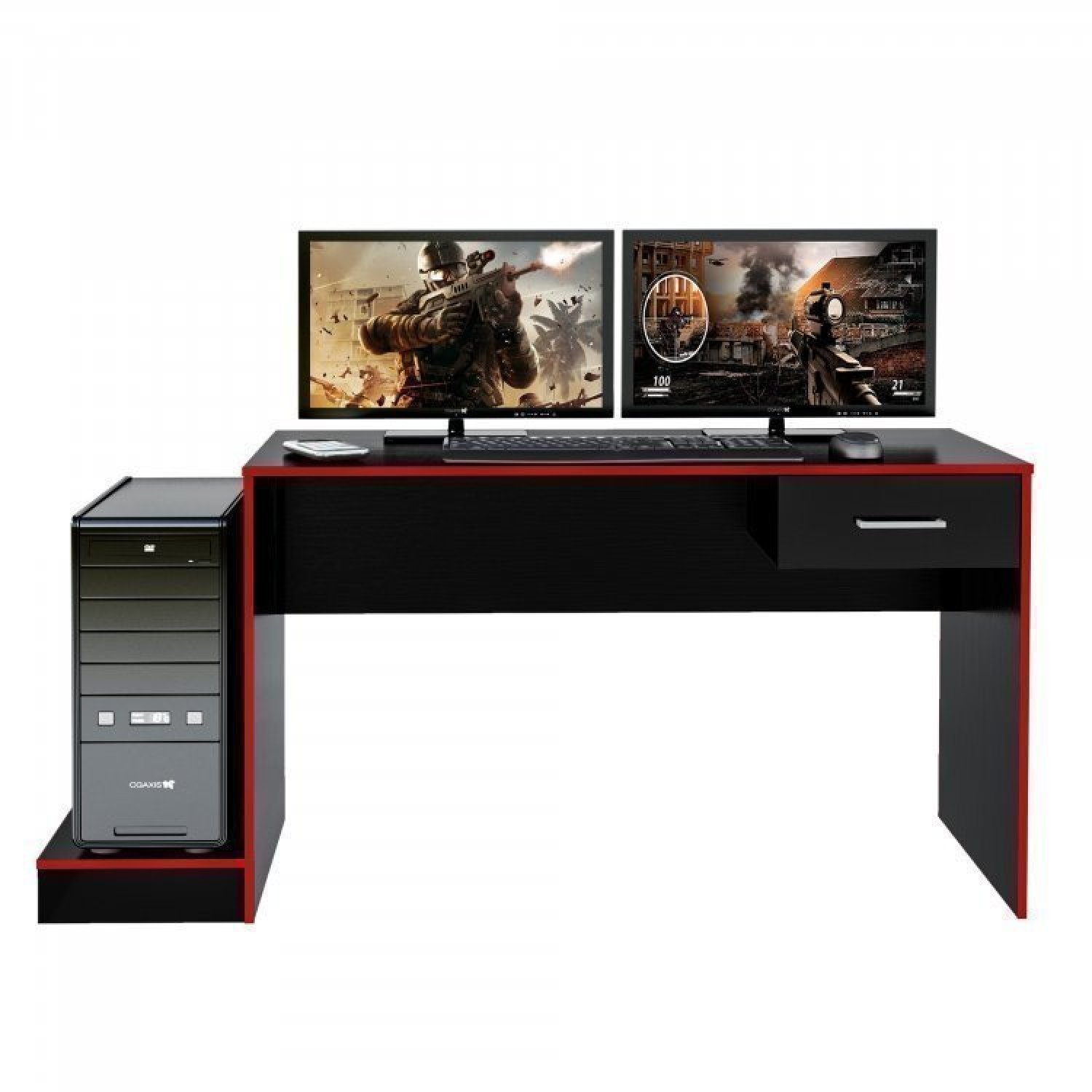 Mesa Gamer com Painel Para TV até 42 Polegadas Flash Espresso Móveis - 11