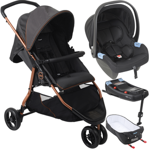 Carrinho Cr3 Cobre Burigotto Moises Bebe Conforto Base Isofix