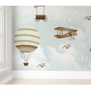 Ver imagem 2 de Papel de parede balãozinho verde infantil para quarto de bebê menino M³ PP77