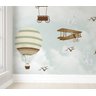 Papel de parede balãozinho verde infantil para quarto de bebê menino M³ PP77 - 2