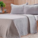 Ver imagem 3 de Kit Colcha Casal Miraggio New Soft 100% Poliéster 220x240cm Cinza Soft
