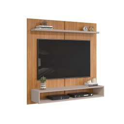 Painel para Tv até 50 Polegadas 1 Prateleira Théo Dj Móveis Carvalho Nobre/griz - 4