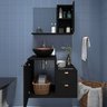Gabinete para Banheiro com Cuba Kit Completo Armário + Cuba + Espelheira Preto com Cobre Nuestra - 4