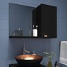 Gabinete para Banheiro com Cuba Kit Completo Armário + Cuba + Espelheira Preto com Cobre Nuestra - 7