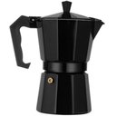 Ver imagem 1 de Cafeteira Italiana 6 Xícaras Café Chaleira Aluminio Preta Expresso Bcs
