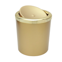 Ver imagem 1 de Lixeira com Tampa Basculante para Banheiro Cozinha 5litros Haus - Dourada