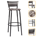 Ver imagem 1 de Banqueta Alta para Cozinha Junco Degradê Bancada Bistrô Balcão Ilhas Área Gourmet Piscina