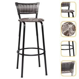 Banqueta Alta para Cozinha Junco Degradê Bancada Bistrô Balcão Ilhas Área Gourmet Piscina - 1