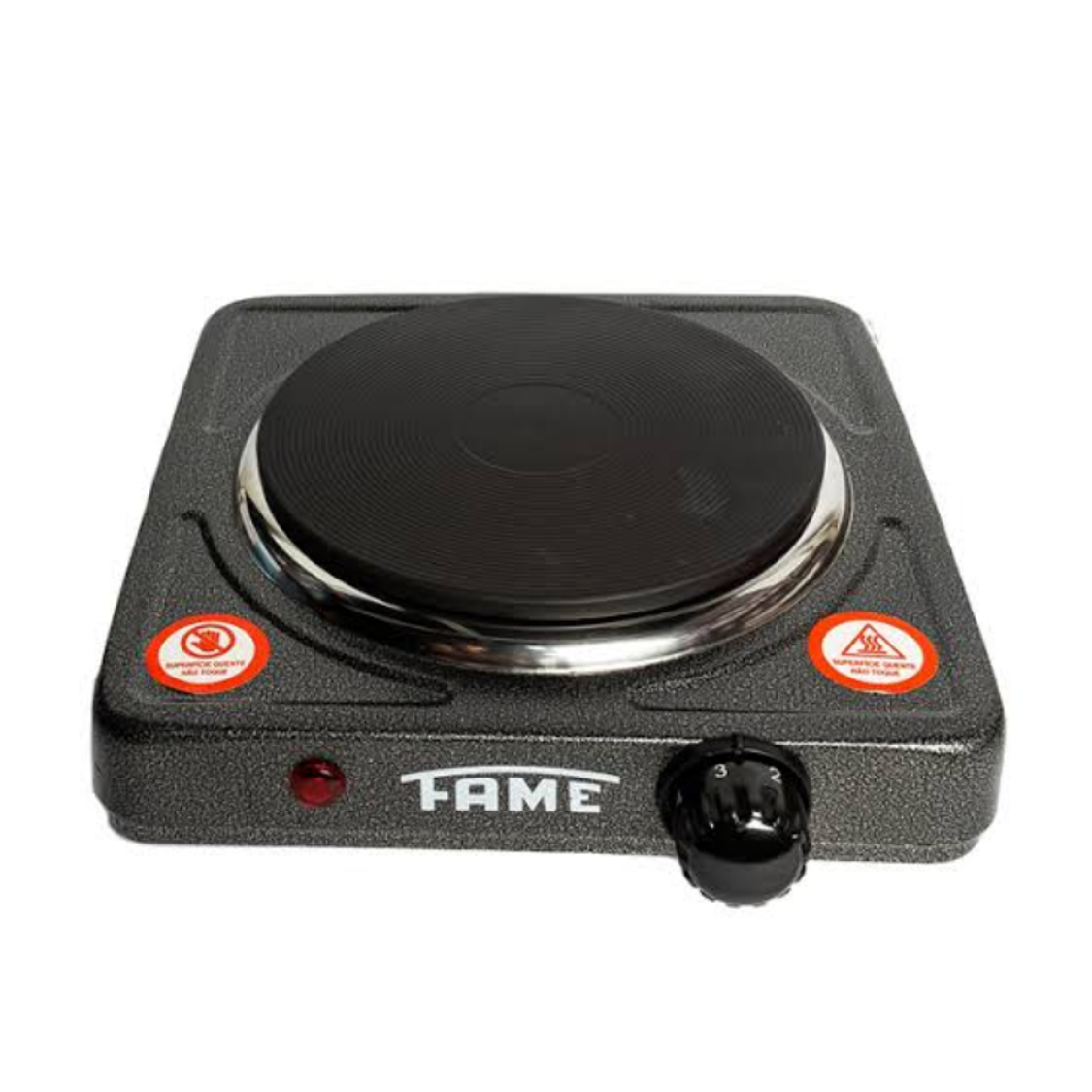 Fogão Elétrico Cooktop 1 Prato Fame 1000w 127v ou 220v Cinza:127v - 2