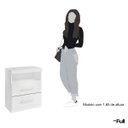 Ver imagem 5 de Mesa de Cabeceira Criado Compacto Quarto Cama Branco