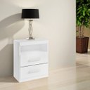Ver imagem 1 de Mesa de Cabeceira Criado Compacto Quarto Cama Branco