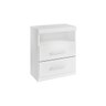 Mesa de Cabeceira Criado Compacto Quarto Cama Branco - 2