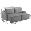 Ver imagem 3 de Sofá Retrátil 160cm 2 Lugares Moon 2321