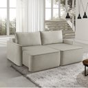 Ver imagem 1 de Sofá Retrátil 160cm 2 Lugares Moon 2321 Bege Creme