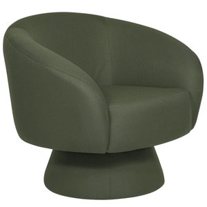 Poltrona Decorativa Liz Base Fixa Linho Verde - Casaepoltrona
