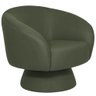 Poltrona Decorativa Liz Base Fixa Linho Verde - Casaepoltrona - 1