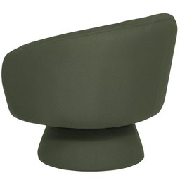 Poltrona Decorativa Liz Base Fixa Linho Verde - Casaepoltrona - 8