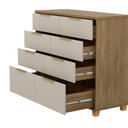 Ver imagem 3 de Cômoda Dubai Intense 8 Gavetas MDF-MDP Puxador Alumínio Fendi Vila Rica
