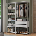 Ver imagem 1 de Guarda-Roupa Closet Modulado 2 Gavetas 129 cm Valencia Madesa