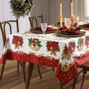 Ver imagem 1 de Toalha de Mesa Quadrada 4 Lugares Natal Natalino Papai Noel Estampa:natal 107