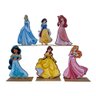 Kit Display de Mesa 6 Peças para Festa Princesas Mdf - 1