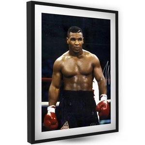 Quadro Decorativo Quarto Lutador Boxe Mike Tyson Luva Esport