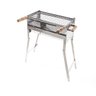 Churrasqueira Inox Portatil Modelo Dobravel Ideal Pesca Camping e Barco Tamanho 40x22x65 - 1