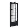 Porta de Aço de Giro com Postigo e Grade Quadrada 215x85cm Aço Pronto Riobras - 1