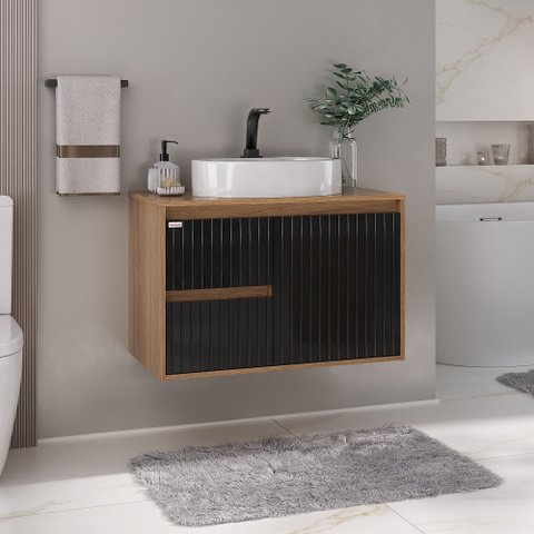 Gabinete para Banheiro Clarice 60 Cm com Tampo - Fabribam