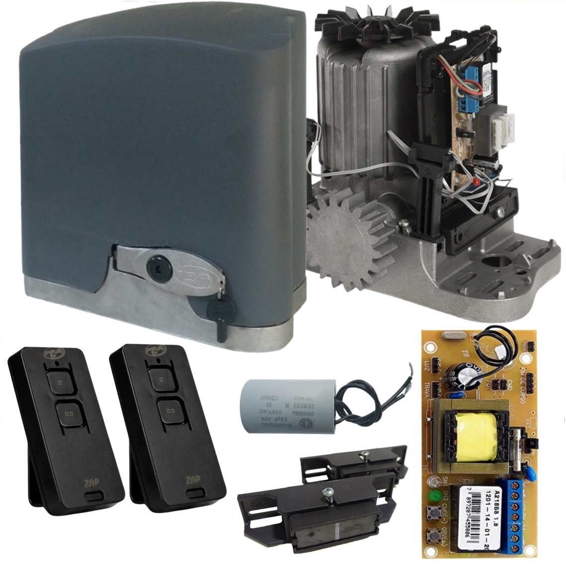 Kit Motor de Portão Eletrônico PPA DZ Rio KL 500Kg Automatizador ...