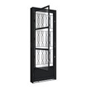 Ver imagem 1 de Porta de Aço de Giro com Postigo e Grade Mosaico 215x85cm Aço Pronto Riobras